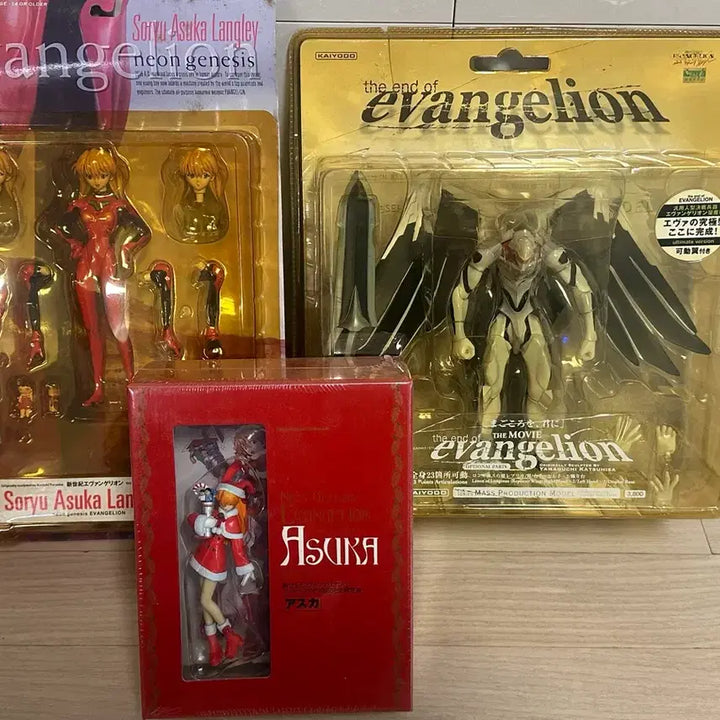 [BUNJANG] Limited Edition Asuka &amp; Mass Production Evangelion Unit Figure (Sealed) / (전체 미개봉)한정판 아스카&amp; 양산기 피규어
