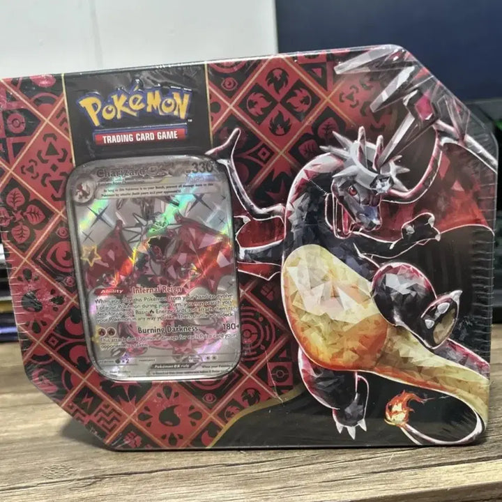 [BUNJANG] Pokemon TCG: North American Paldean Fates Charizard ex Tin / 포켓몬스터 북미판 Paldean Fates 리자몽ex 틴