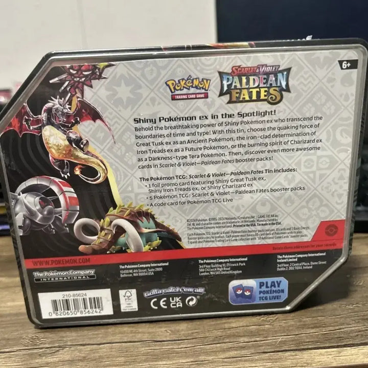 [BUNJANG] Pokemon TCG: North American Paldean Fates Charizard ex Tin / 포켓몬스터 북미판 Paldean Fates 리자몽ex 틴