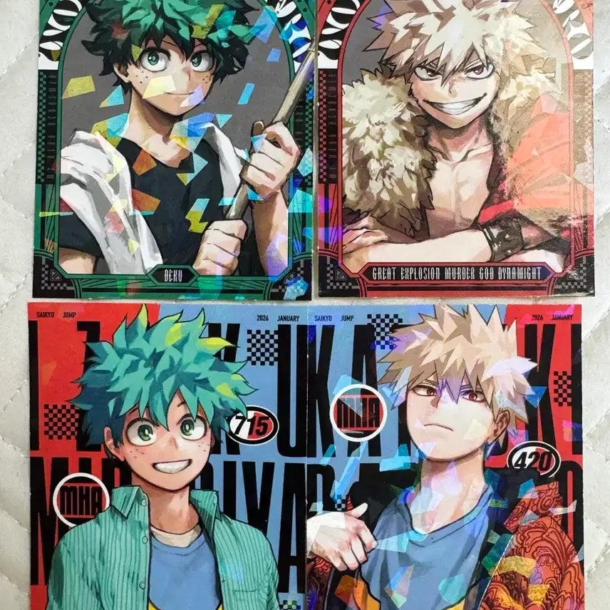 [BUNJANG] My Hero Academia Midoriya Bakugo Sticker Bundle Set / 나히아 히로아카 미도리야 바쿠고 스티커 일괄(십걸)