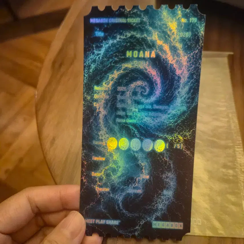 [BUNJANG] Disney Moana Movie Ticket / 디즈니 모아나 영화 티켓