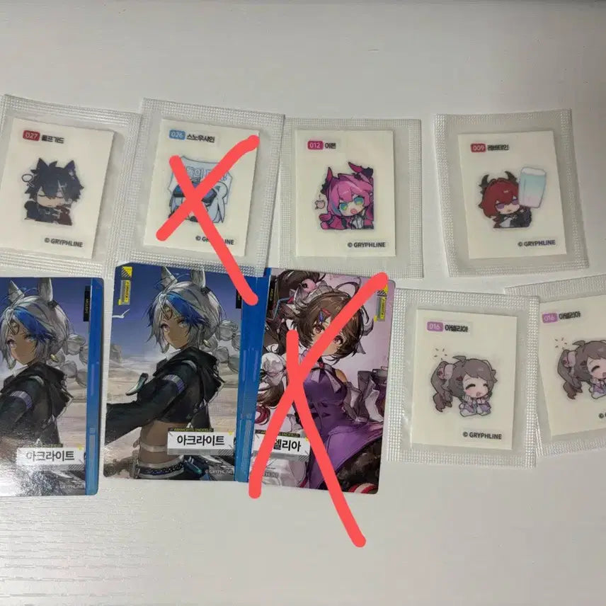 [BUNJANG] Arknights Endfield GS25 Bundle Set Photocard Tteobiseal / 명일방주 엔드필드 gs25 포토카드 띠부씰 일괄