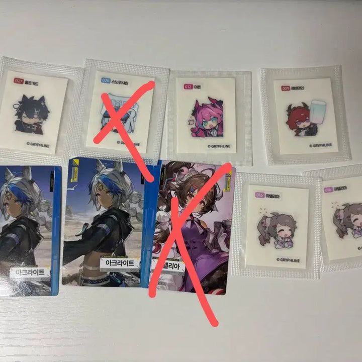 [BUNJANG] Arknights Endfield GS25 Bundle Set Photocard Tteobiseal / 명일방주 엔드필드 gs25 포토카드 띠부씰 일괄