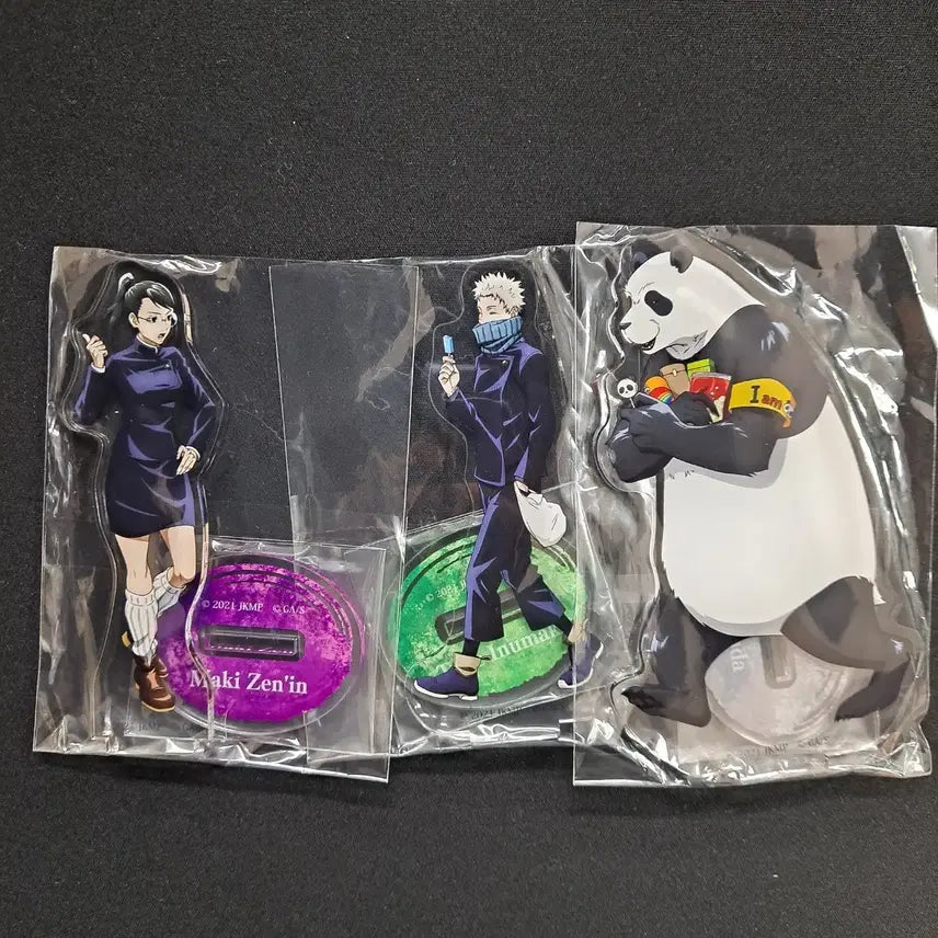 [BUNJANG] Jujutsu Kaisen Acrylic Stand Bundle Set Maki, Toge, Panda / 일괄) 주술회전 아크릴 스탠드 마키 토케 판다