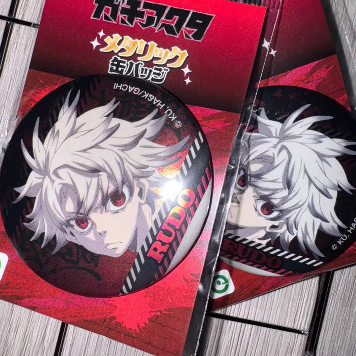 [BUNJANG] Gachivista Metallic Can Badge Rudo / 가치아쿠타 메탈릭 캔뱃지 루도