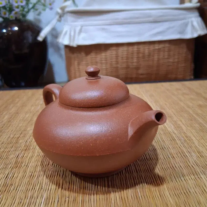 [BUNJANG] 150ml Zisha Teapot - Coin-Shaped / 좋은 니료의 자사호 150ml (cc)