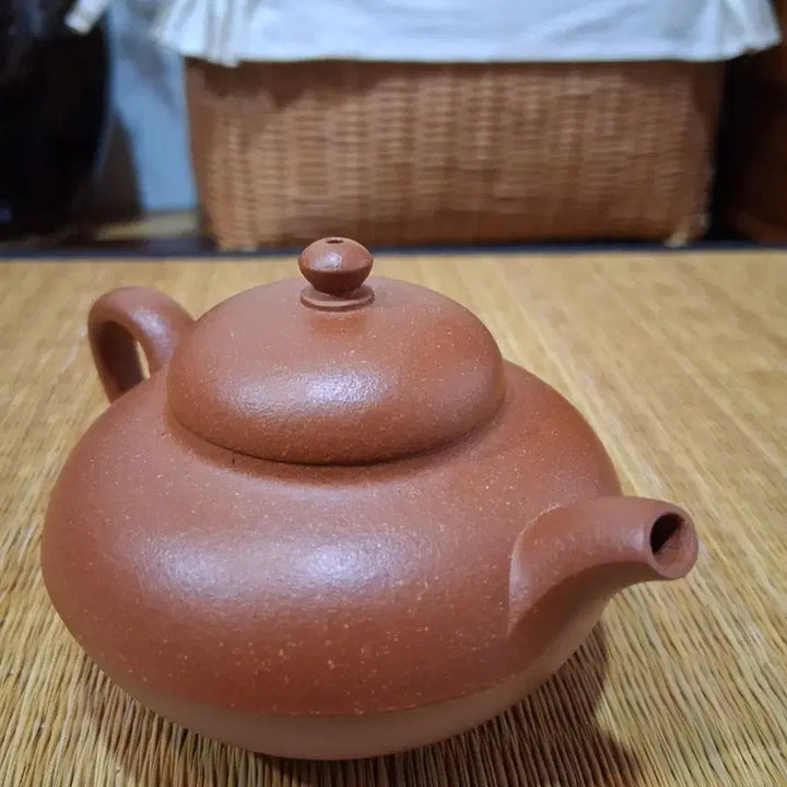 [BUNJANG] 150ml Zisha Teapot - Coin-Shaped / 좋은 니료의 자사호 150ml (cc)