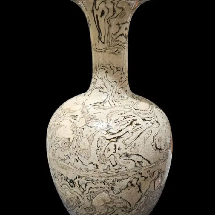 [BUNJANG] Chinese Celadon Porcelain Yulien Moon Okhochun Vase / 중국도자기 연리문 옥호춘반구병