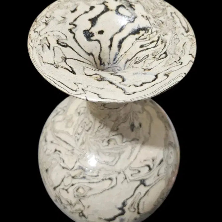 [BUNJANG] Chinese Celadon Porcelain Yulien Moon Okhochun Vase / 중국도자기 연리문 옥호춘반구병