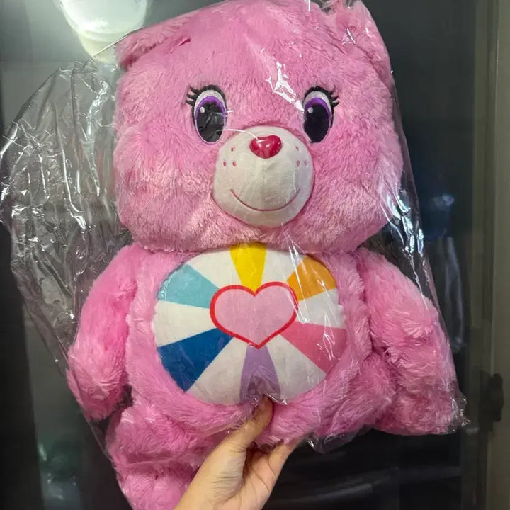 [BUNJANG] Vintage Japanese Care Bears Hopeful Heart Bear Plush Pink 60cm Large / 빈티지 일본 케어베어 호프풀 하트베어 인형 핑크 60cm 중대형 봉제인형