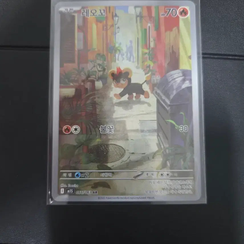 [BUNJANG] Pokemon Card LeoCOO AR 066/063 / 포켓몬카드 레오꼬 불꽃 066/063 AR