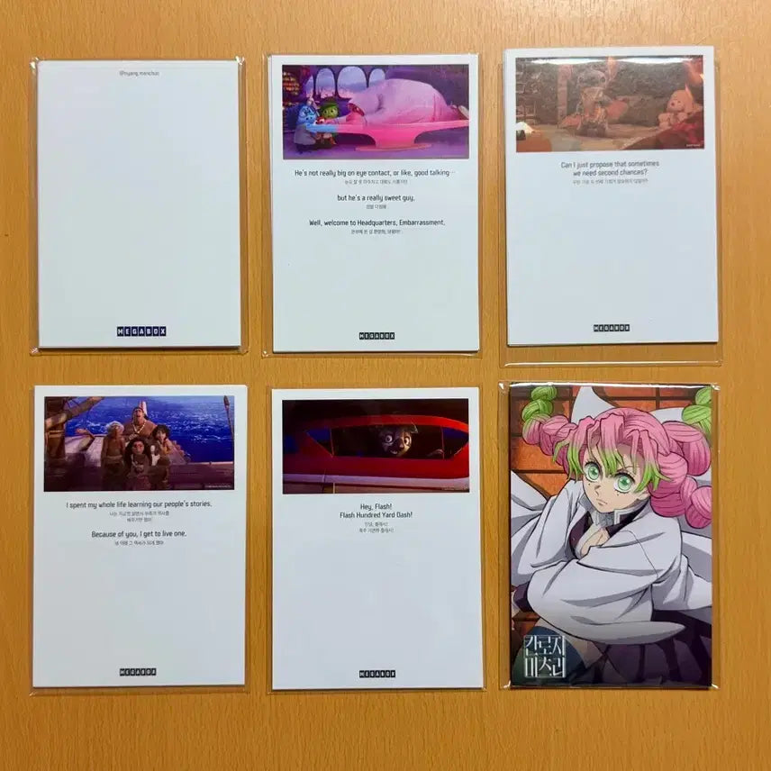 [BUNJANG] Megabox Deco Pack Bundle Set (Inside Out 2, Lilo &amp; Stitch, Moana 2, Zootopia 2, Demon Slayer) / 메가박스 데코팩 (인아웃2,릴로,주토피아2,귀멸의칼날 등) - 6종 일괄