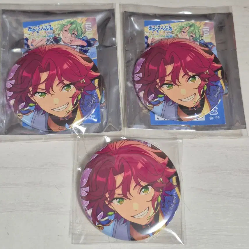 [BUNJANG] Ensemble Stars Mao Isara Feature 3 Post-Battle Can Badge Set / 앙스타 이사라 마오 피쳐3 각후 캔뱃지 3개 판매