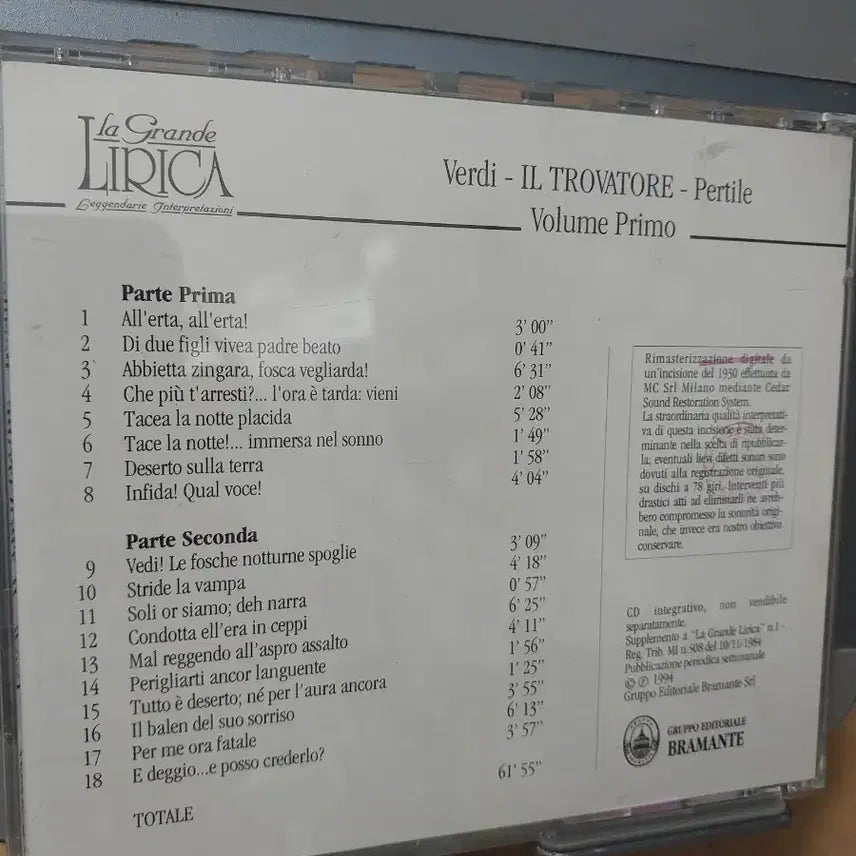 [BUNJANG] Giuseppe Verdi Il Trovatore CD Imported Edition / 주세페 베르디 일트로바토레 CD 수입반