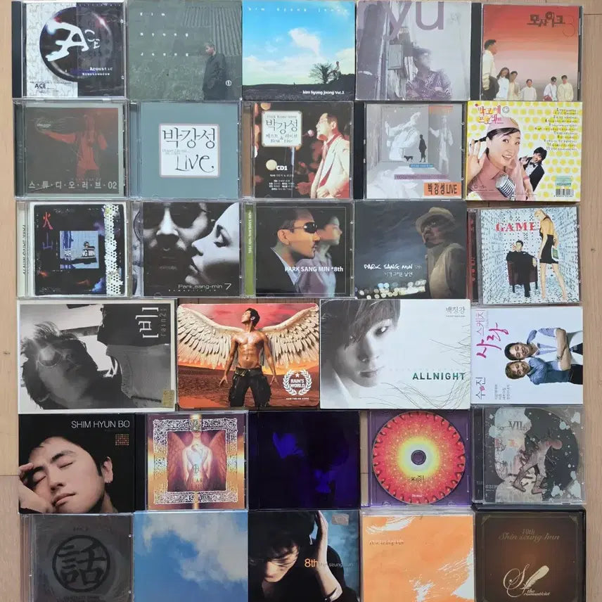[BUNJANG] Various Korean Artists CDs / 가요CD5 김형중 신승훈 서태지 비(Rain) 박상민 박강성 김형석 모자