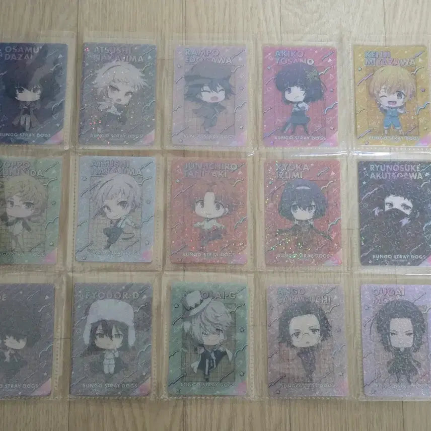 [BUNJANG] Bungo Stray Dogs Character Card Set / 문호 스트레이독스 카드 세트