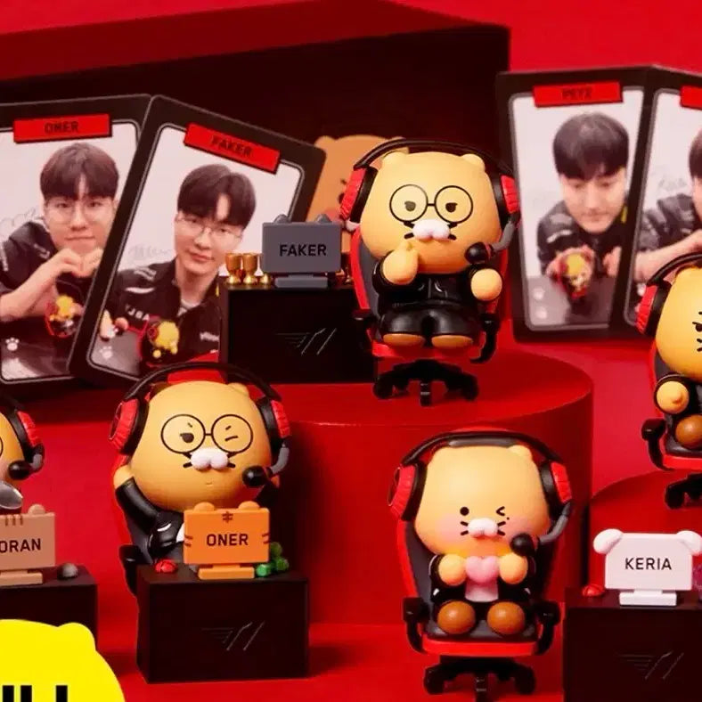 [BUNJANG] T1 Doran Chunsiki Figure Photocard Set / New 도란 춘식이 피규어 T1 Doran 프렌즈 photo