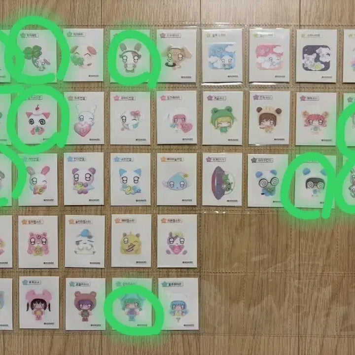 [BUNJANG] Hoohooee Sb-Seal Bundle Set (10 Types) / 후후이 띠부씰 일괄 판매 (10종 띠부띠부씰)