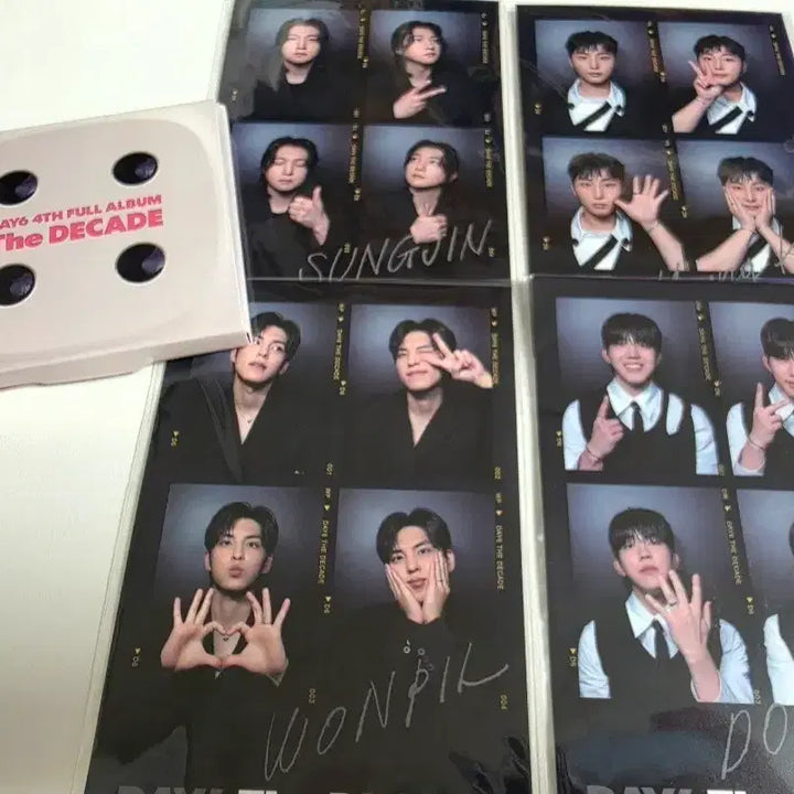 [BUNJANG] Day6 The DECADE Four-Cut Photo (QR Excluded) / 데이식스 The DECADE 네컷사진, 네모반(QR제외)