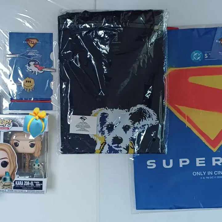 [BUNJANG] Supergirl Merchandise T-Shirt Eco Bag Pop Mart Keychain Cup / 슈퍼걸 굿즈 티셔츠 에코백 펀코팝  키링 컵  택배비포함