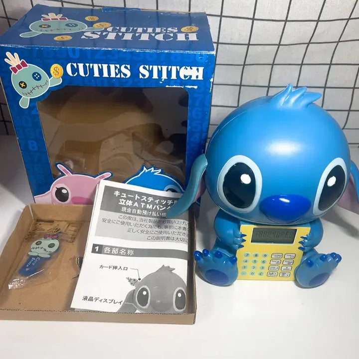 [BUNJANG] Disney Stitch ATM Piggy Bank &amp; Clock / 디즈니 스티치 ATM 저금통 &amp; 시계