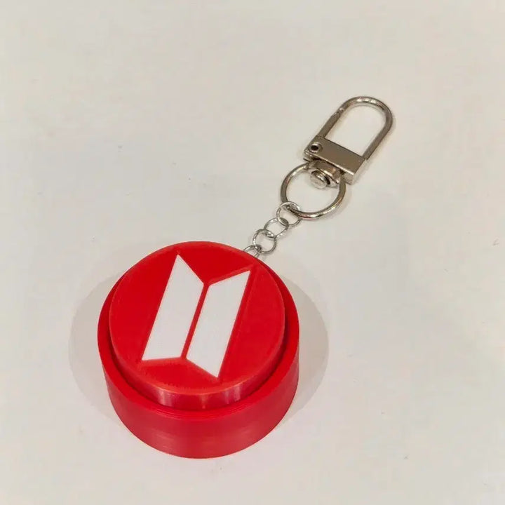 [BUNJANG] BTS Logo Blue Switch Keycap Keyring / 방탄소년단 BTS 로고 청축 키캡 키링
