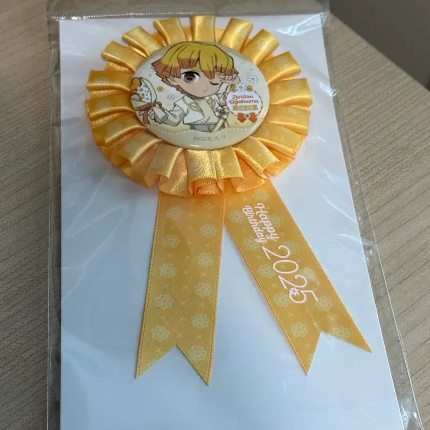 [BUNJANG] Demon Slayer Zenitsu Birthday Can Badge / 귀칼 젠이츠 생일 캔뱃지