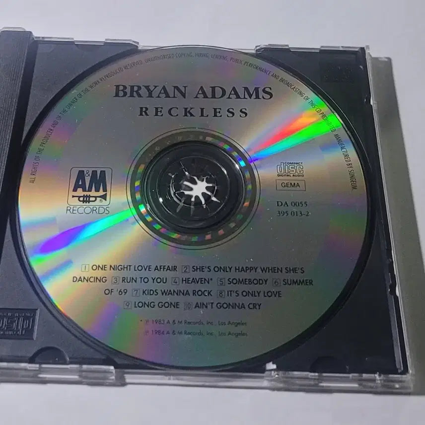 [BUNJANG] Bryan Adams Reckless CD / [CD] 브라이언 아담스 Bryan Adams - Reckless