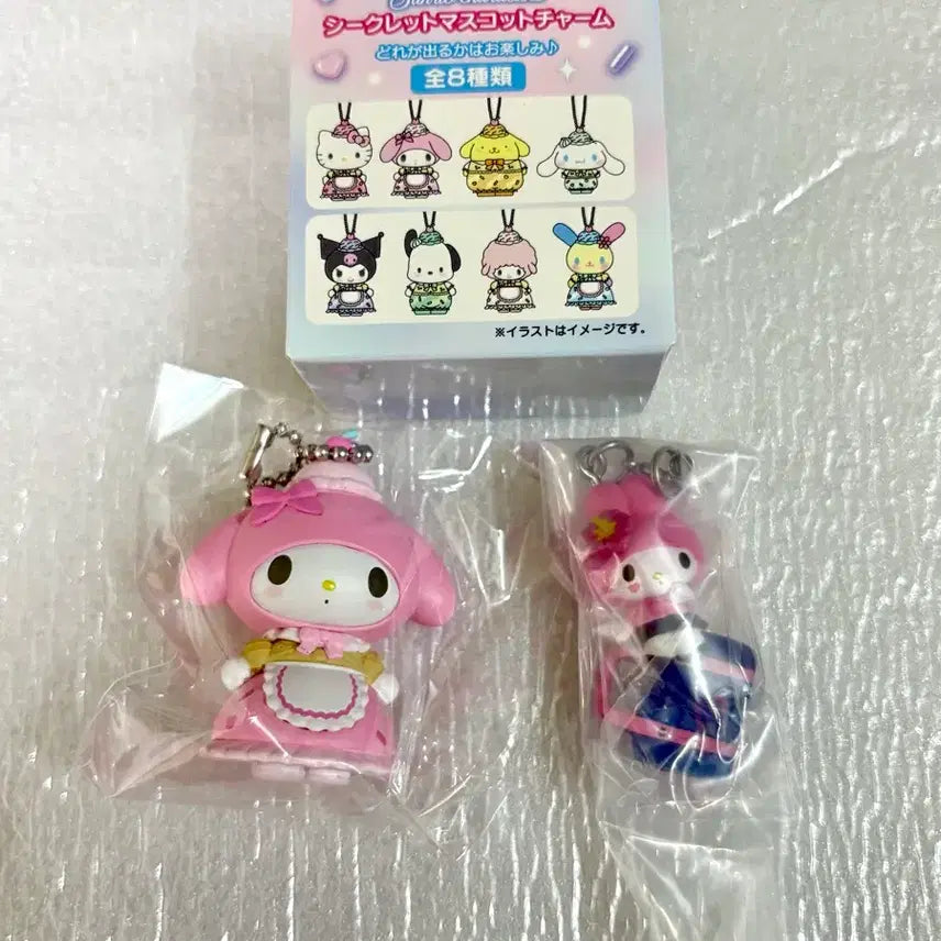 [BUNJANG] Sanrio My Melody Dreamy Ice Parlor Charm &amp; Heisei Gal Gacha / 산리오 마이멜로디 드리미 아이스팔러 참 + 헤이세이 갸루 가챠