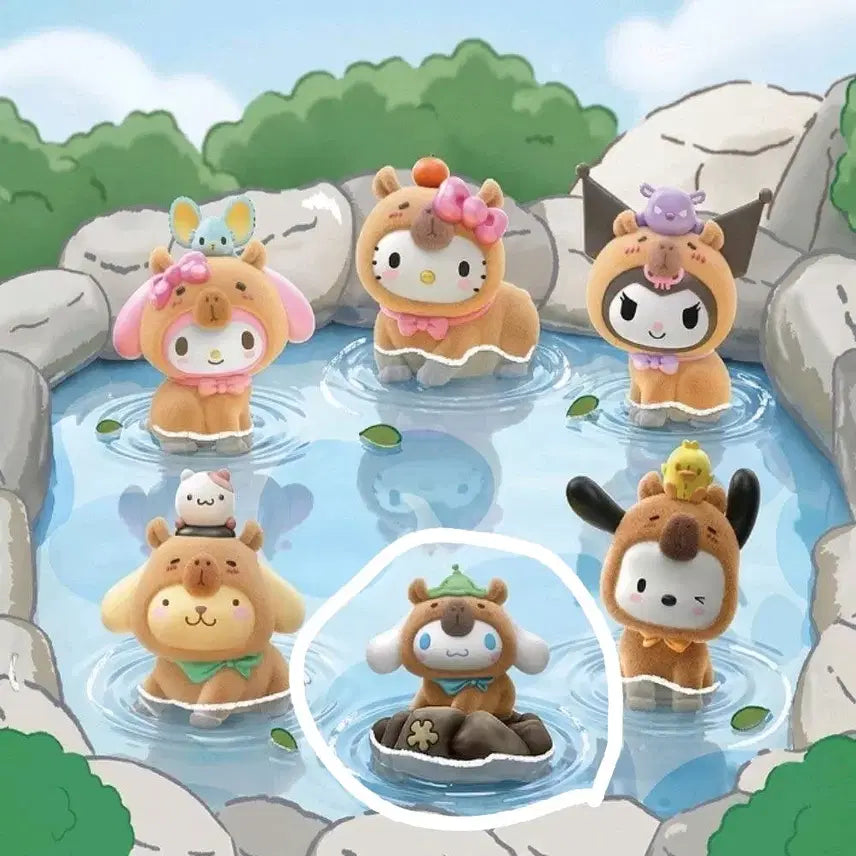 [BUNJANG] Sanrio Cinnamoroll Capybara Figure (Sealed) / [미개봉] 산리오 랜덤 피규어 > 시나모롤 카피바라 피규어
