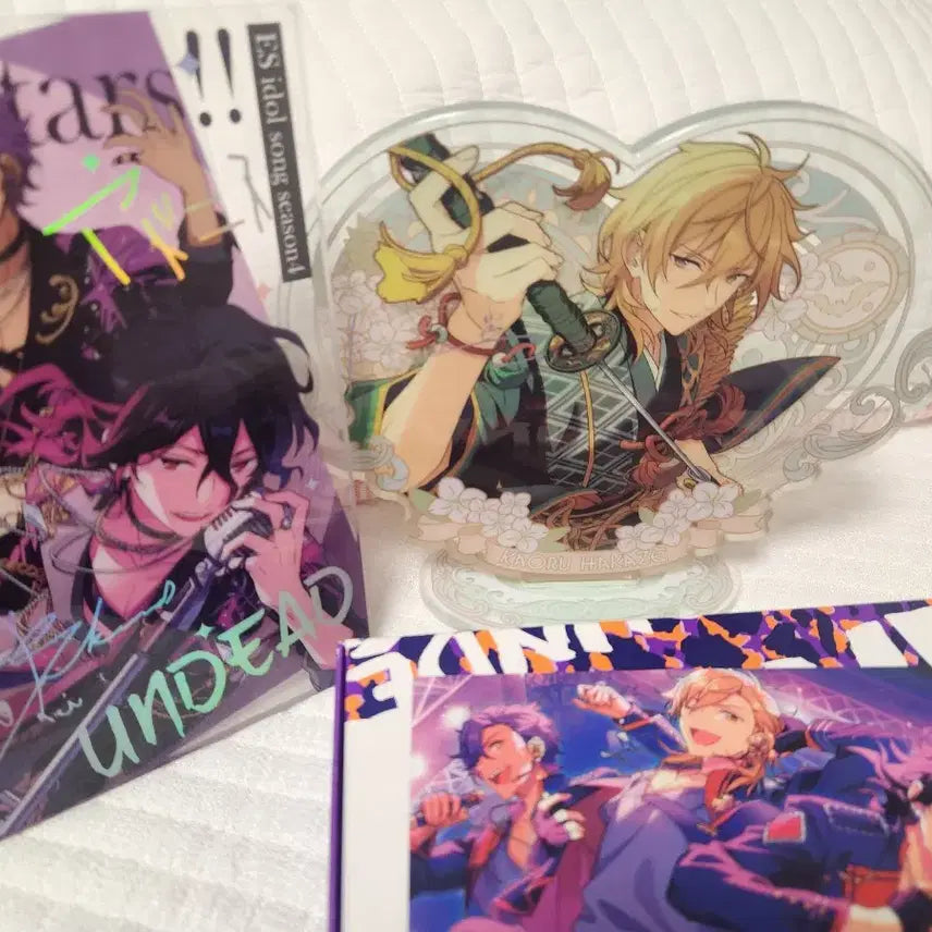 [BUNJANG] Ensemble Stars UNDEAD Kaoru Rei Adonis Koga Bundle Set Heart Acrylic Album Plush / 앙스타 언데드 일괄 카오루 레이 아도니스 코가 유사하트아크릴 앨범 누이