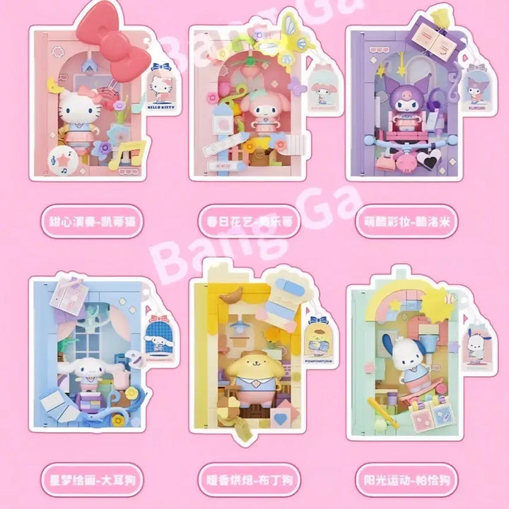 [BUNJANG] Sanrio Kuromi Building Block Figure (Sealed) / [미개봉] 산리오 랜덤 피규어 > 쿠로미 조립 블럭