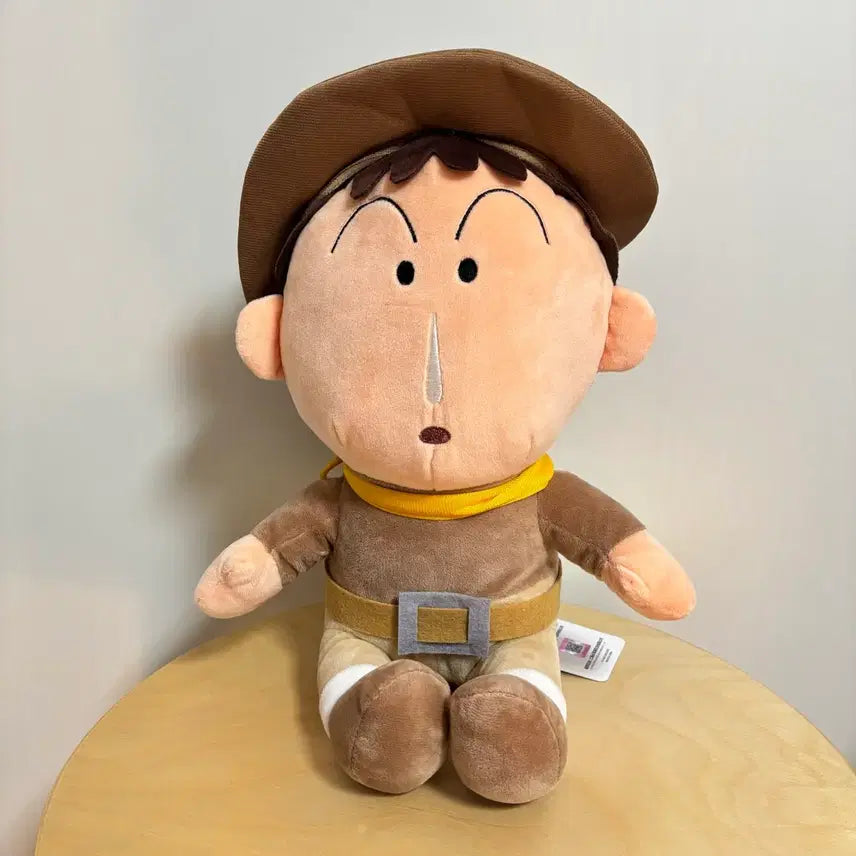 [BUNJANG] Crayon Shin-chan Meguo Cowboy Plush Doll (30cm) / 맹구 카우보이 중형인형 봉제인형 30cm 짱구 크레용신짱