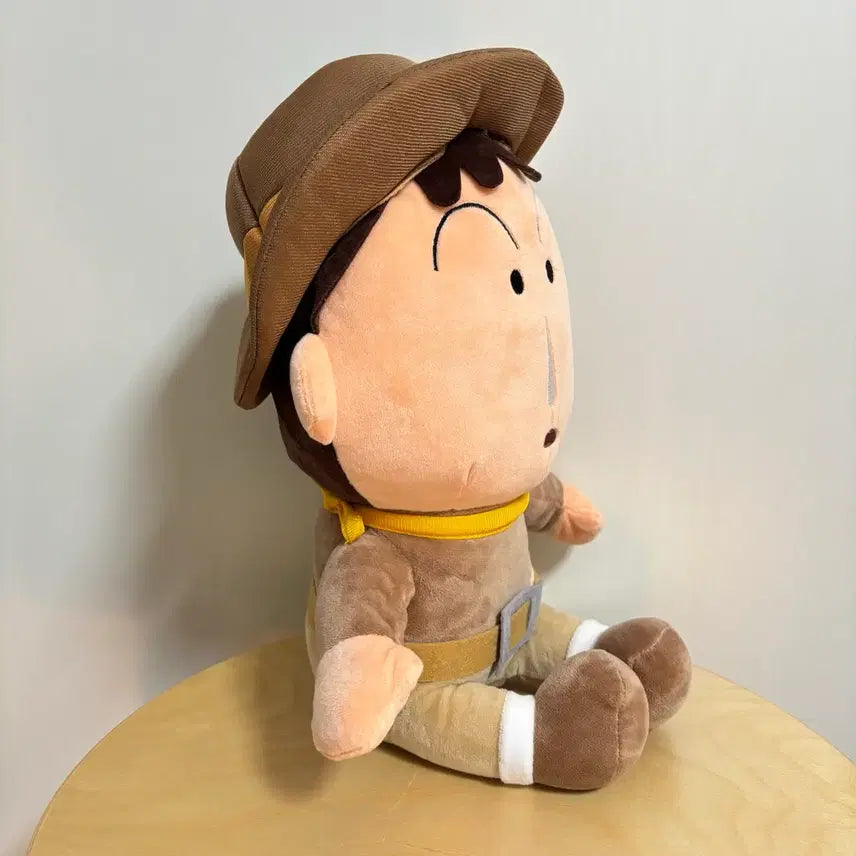 [BUNJANG] Crayon Shin-chan Meguo Cowboy Plush Doll (30cm) / 맹구 카우보이 중형인형 봉제인형 30cm 짱구 크레용신짱