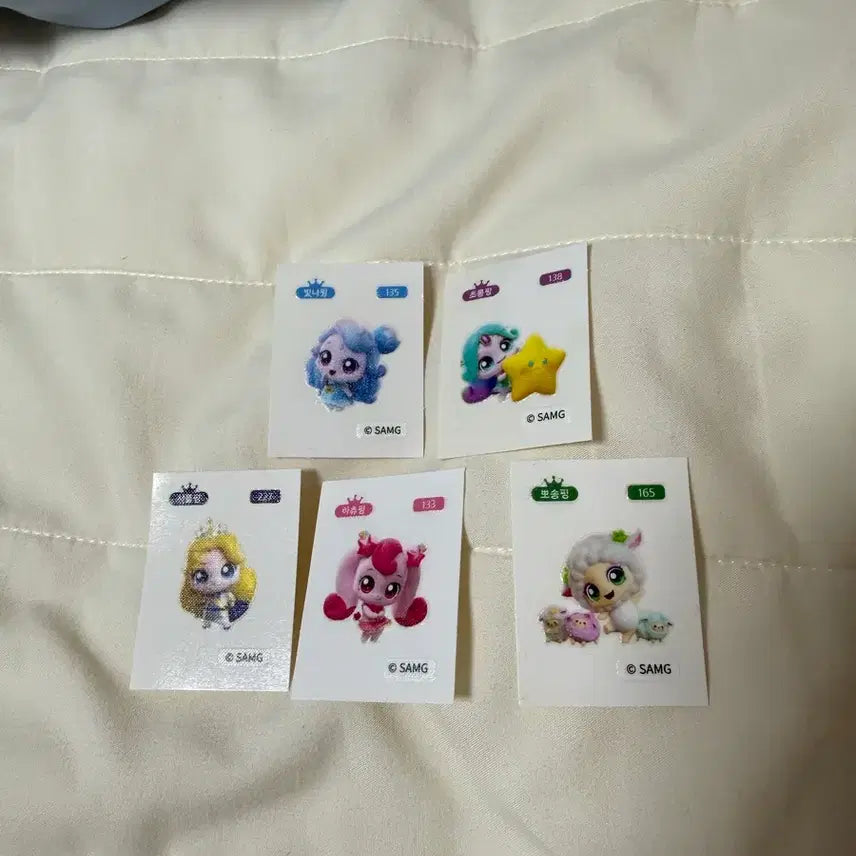 [BUNJANG] Tini-ping Ttibusil Sticker Bundle Set (5 Types) / 티니핑 띠부씰 [5개일괄]