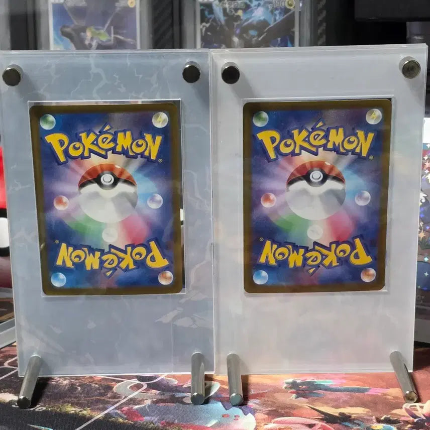 [BUNJANG] Japanese Pokemon Card Reshiram AR &amp; Zekrom AR Set w/ Frame / 액자포함 ) 일본판 포켓몬 카드 레시라무ar 제크로무 ar 일괄