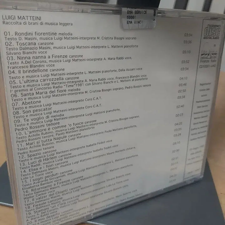 [BUNJANG] Luigi Maitanini Primavera in Fiore CD / 루이지 마테이니 Primavera in fiore CD