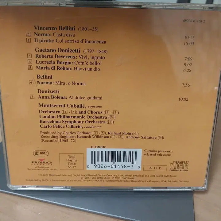 [BUNJANG] Montserrat Caballé Sings Bellini &amp; Donizetti CD / 몬세라트 카바예 벨리니 &amp; 도니제티 CD