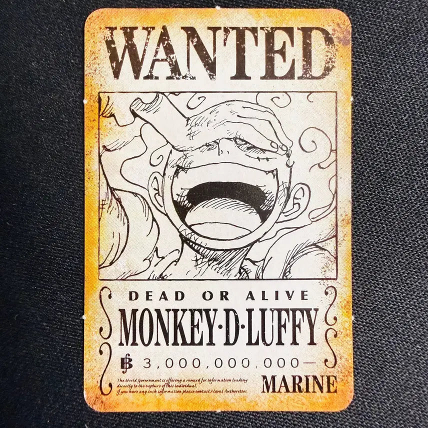[BUNJANG] One Piece Luffy Limited Edition 2-Card Set / [등급용/최상급] 한정 원피스 [루피] 미니 카드 2종 세트