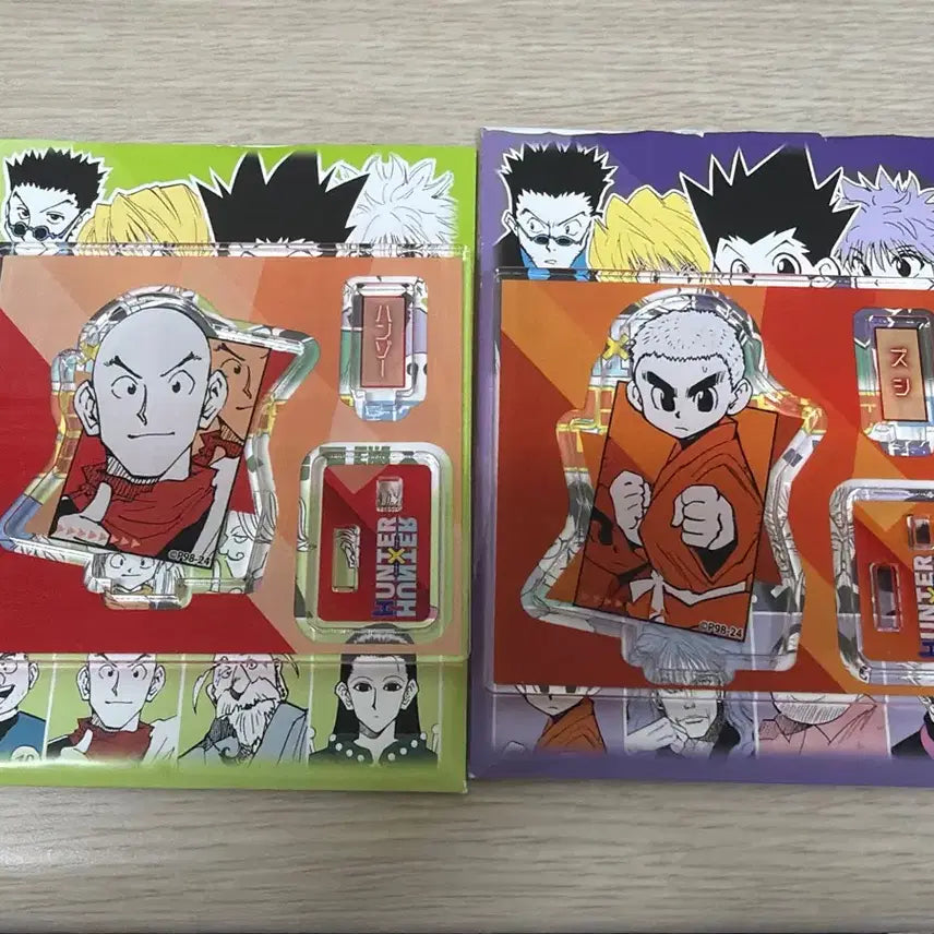 [BUNJANG] Hunter x Hunter Jump Shop Mini Figure Acrylic Set - Zushi, Hanzo / 헌터헌터 점프샵 미니 피겨 아크릴 즈시, 한조 일괄