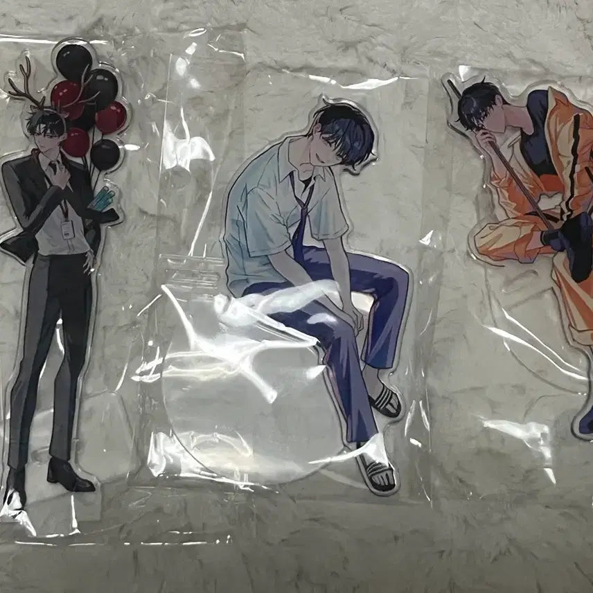 [BUNJANG] Naerim Kim Sol-eum Park Mun-dae Acrylic Stand Noodle Stopper Bundle Set / 네어님 김솔음 박문대 아크릴 스탠드 일괄 양도 테마파크 누들스토퍼