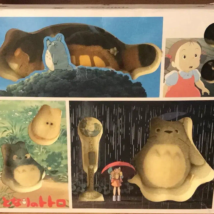 [BUNJANG] Vintage 1990s Totoro Large, Medium, Small Catbus Plush Set / 초초레어! 일본 1990s 고전 토토로 대중소토토로 네코 고양이버스 인형