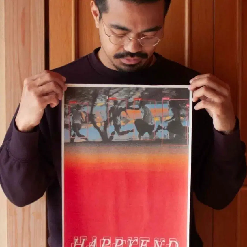 [BUNJANG] Happy End Authentic Autograph Poster / 해피엔드 친필 싸인 포스터 네오소라 영화 굿즈