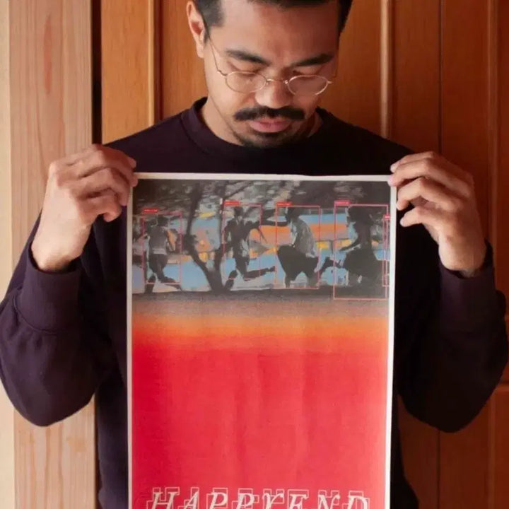 [BUNJANG] Happy End Authentic Autograph Poster / 해피엔드 친필 싸인 포스터 네오소라 영화 굿즈