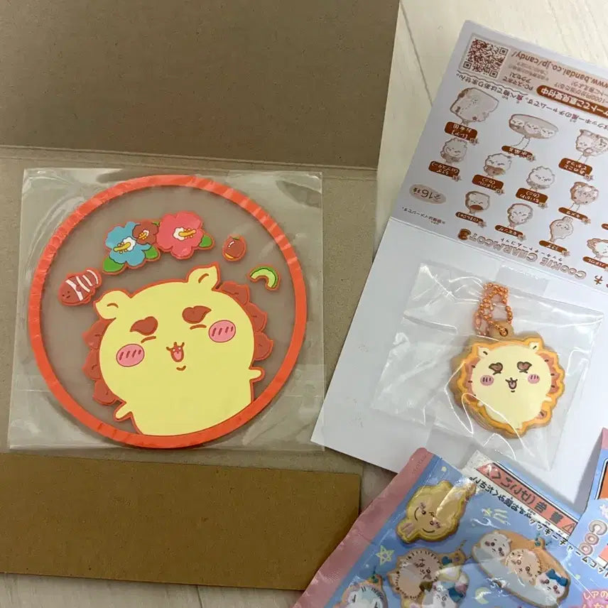 [BUNJANG] Chiikawa Cookie Charm &amp; Cup Coaster Bundle / 치이카와 쿠키참 시사