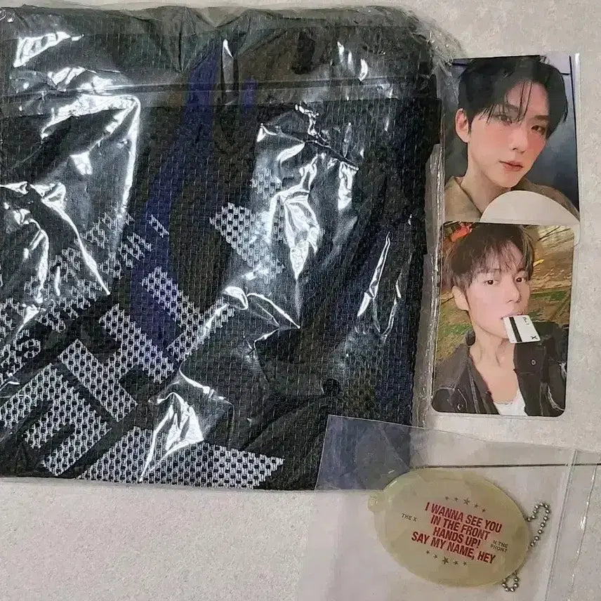 [BUNJANG] Monsta X Official Merchandise Mesh String Bag &amp; Coin Pouch &amp; Photocard Set / 몬스타엑스 공방 역조공 가방 코인지갑 포카
