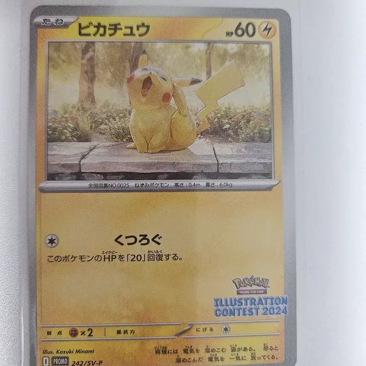 [BUNJANG] Pikachu Sleeping Promo Card / 피카츄 카드 일판 팝니다 (상태깨끗)