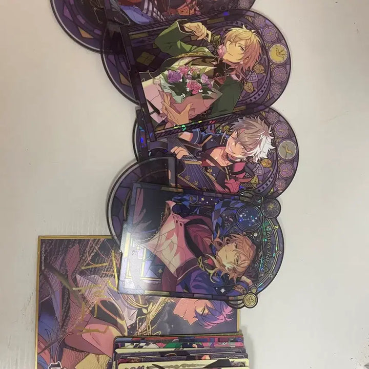 [BUNJANG] Ensemble Stars!! Acrylic Stand &amp; Paper Merch - UNDEAD Set (Koga, Rei, Kaoru) / 앙상블 스타즈 스탠드 언데드 위주 아크릴+지류 코가 레이 카오루