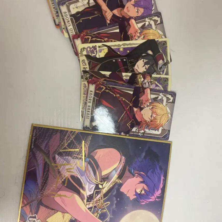 [BUNJANG] Ensemble Stars!! Acrylic Stand &amp; Paper Merch - UNDEAD Set (Koga, Rei, Kaoru) / 앙상블 스타즈 스탠드 언데드 위주 아크릴+지류 코가 레이 카오루