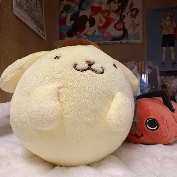[BUNJANG] Pompompurin "Fat Pig" Mascot Plush Keychain / 압도적 뚱돼지 폼폼푸린 마스코트 인형 키링